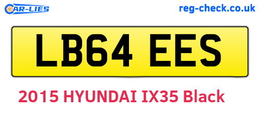 LB64EES are the vehicle registration plates.