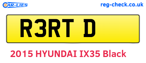 R3RTD are the vehicle registration plates.