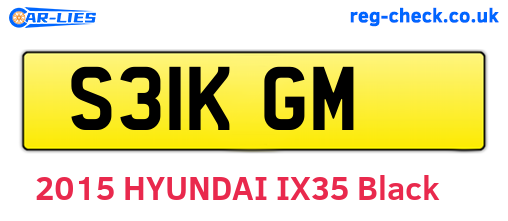 S31KGM are the vehicle registration plates.