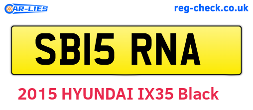 SB15RNA are the vehicle registration plates.