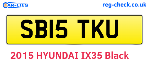 SB15TKU are the vehicle registration plates.
