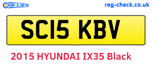 SC15KBV are the vehicle registration plates.