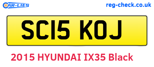 SC15KOJ are the vehicle registration plates.