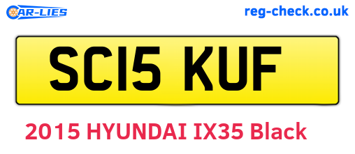 SC15KUF are the vehicle registration plates.