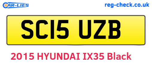 SC15UZB are the vehicle registration plates.