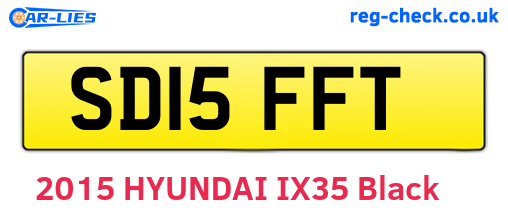 SD15FFT are the vehicle registration plates.