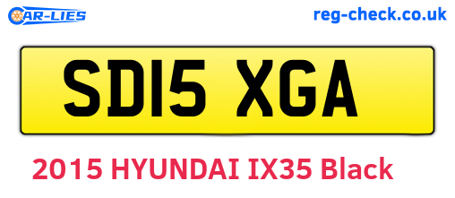 SD15XGA are the vehicle registration plates.