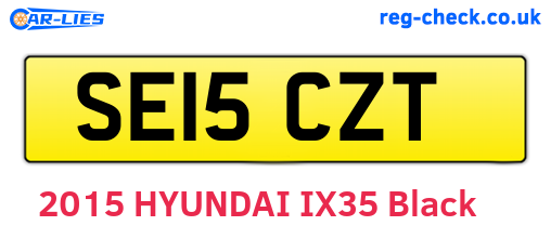 SE15CZT are the vehicle registration plates.
