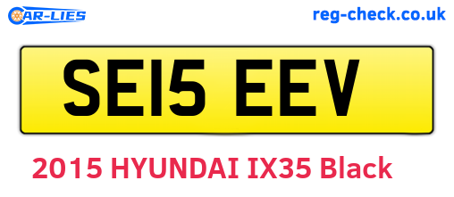 SE15EEV are the vehicle registration plates.