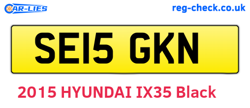 SE15GKN are the vehicle registration plates.