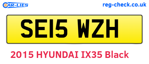 SE15WZH are the vehicle registration plates.