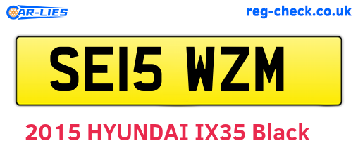 SE15WZM are the vehicle registration plates.