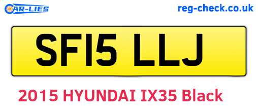 SF15LLJ are the vehicle registration plates.
