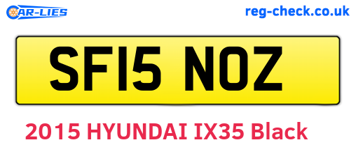 SF15NOZ are the vehicle registration plates.