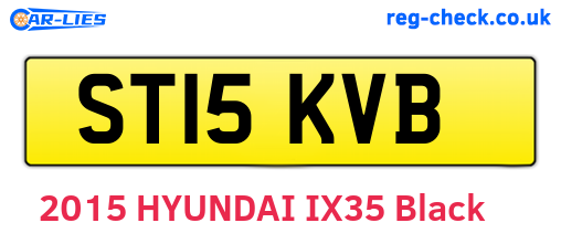 ST15KVB are the vehicle registration plates.