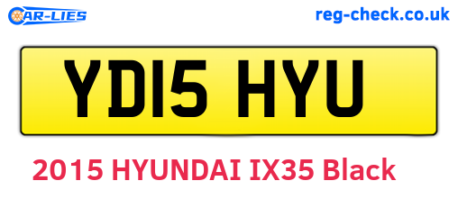 YD15HYU are the vehicle registration plates.