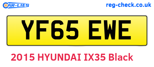 YF65EWE are the vehicle registration plates.