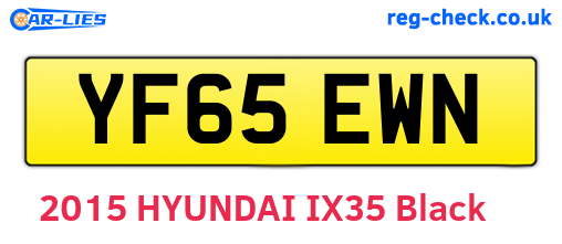 YF65EWN are the vehicle registration plates.