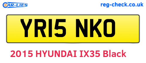 YR15NKO are the vehicle registration plates.