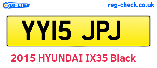 YY15JPJ are the vehicle registration plates.