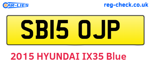 SB15OJP are the vehicle registration plates.