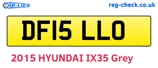 DF15LLO are the vehicle registration plates.