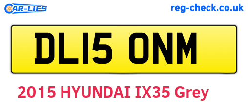 DL15ONM are the vehicle registration plates.