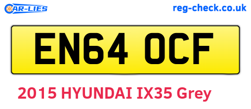 EN64OCF are the vehicle registration plates.