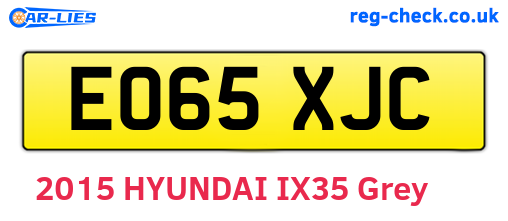 EO65XJC are the vehicle registration plates.