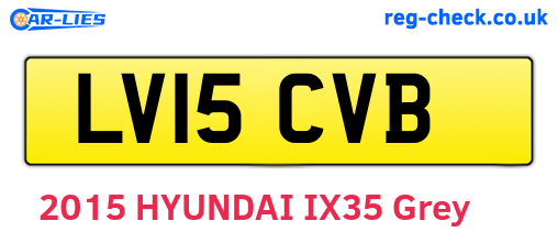 LV15CVB are the vehicle registration plates.