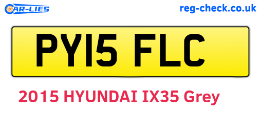 PY15FLC are the vehicle registration plates.
