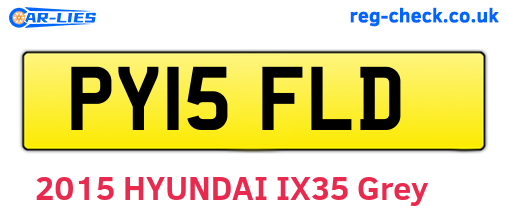 PY15FLD are the vehicle registration plates.