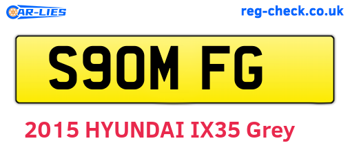 S90MFG are the vehicle registration plates.