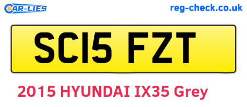 SC15FZT are the vehicle registration plates.
