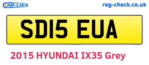 SD15EUA are the vehicle registration plates.