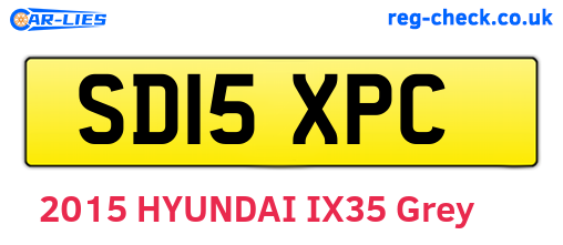 SD15XPC are the vehicle registration plates.