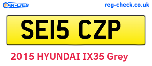 SE15CZP are the vehicle registration plates.