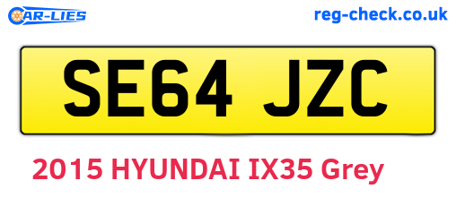 SE64JZC are the vehicle registration plates.