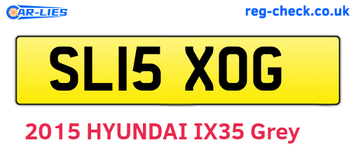 SL15XOG are the vehicle registration plates.