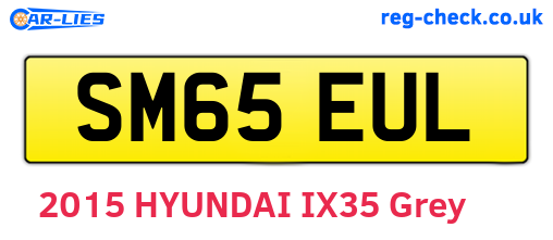 SM65EUL are the vehicle registration plates.