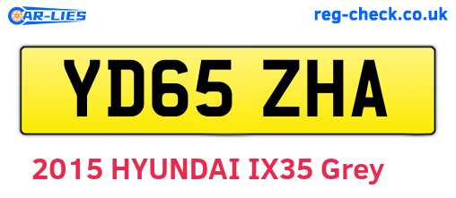 YD65ZHA are the vehicle registration plates.