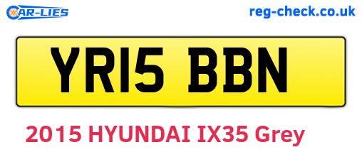 YR15BBN are the vehicle registration plates.