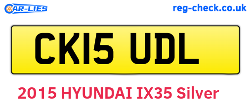 CK15UDL are the vehicle registration plates.