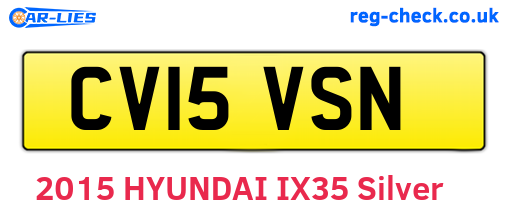 CV15VSN are the vehicle registration plates.