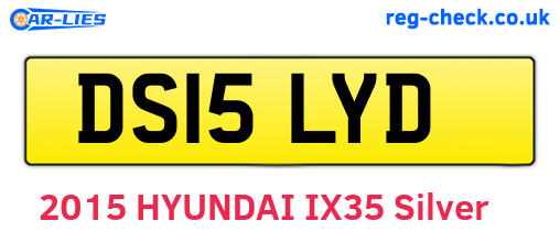 DS15LYD are the vehicle registration plates.