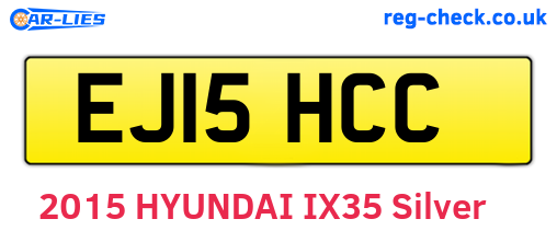 EJ15HCC are the vehicle registration plates.