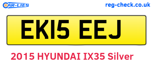 EK15EEJ are the vehicle registration plates.