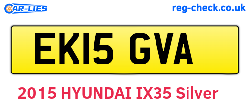 EK15GVA are the vehicle registration plates.