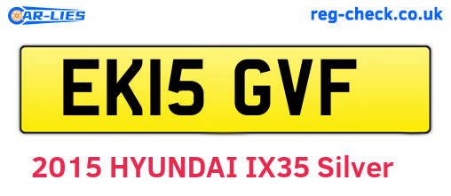EK15GVF are the vehicle registration plates.