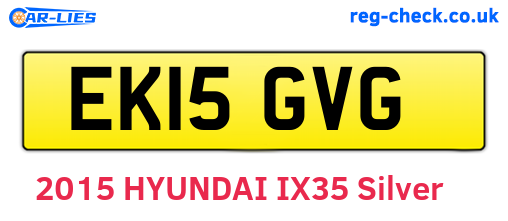 EK15GVG are the vehicle registration plates.